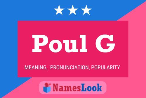 Poul G Name Poster