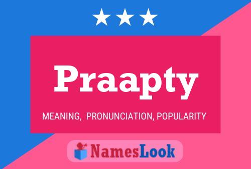 Praapty Name Poster