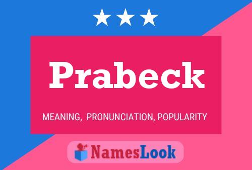 Prabeck Name Poster