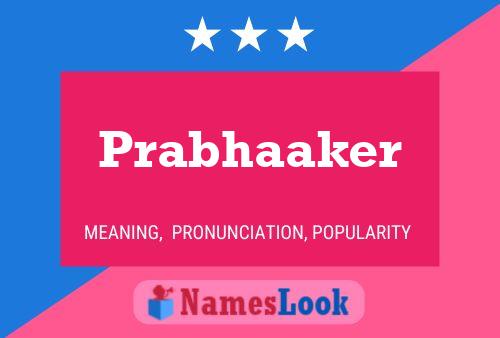 Prabhaaker Name Poster