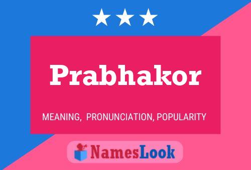 Prabhakor Name Poster