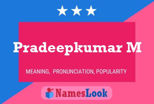 Pradeepkumar M Name Poster