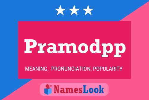 Pramodpp Name Poster