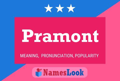 Pramont Name Poster