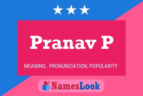 Pranav P Name Poster