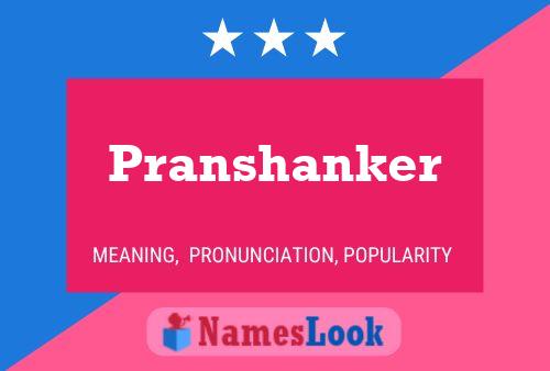 Pranshanker Name Poster