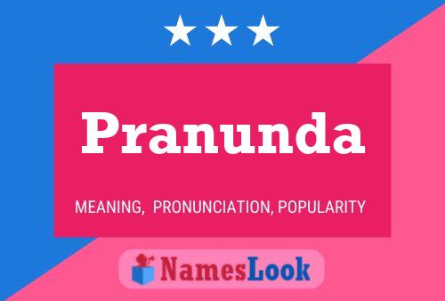 Pranunda Name Poster