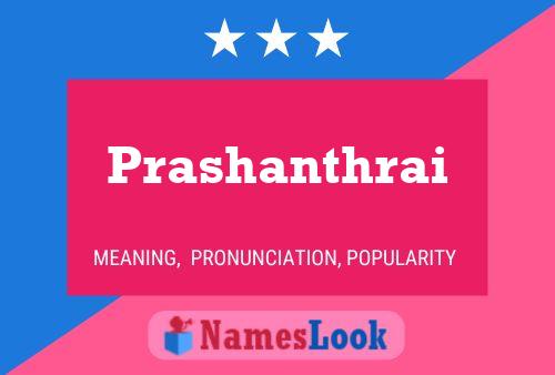 Prashanthrai Name Poster