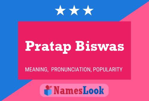 Pratap Biswas Name Poster