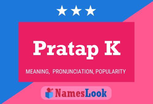 Pratap K Name Poster