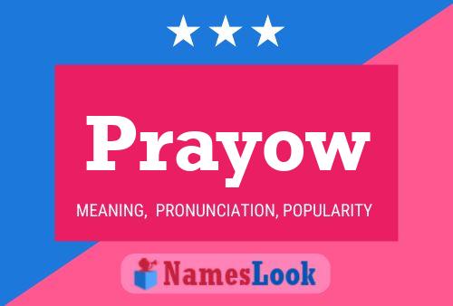 Prayow Name Poster