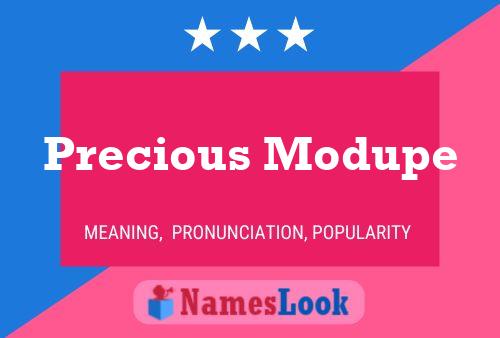 Precious Modupe Name Poster