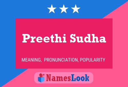 Preethi Sudha Name Poster