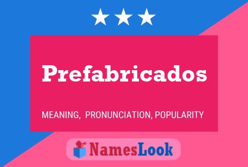 Prefabricados Name Poster