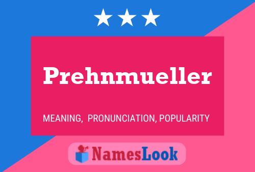 Prehnmueller Name Poster