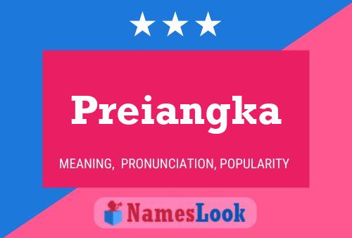 Preiangka Name Poster