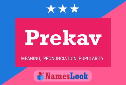 Prekav Name Poster