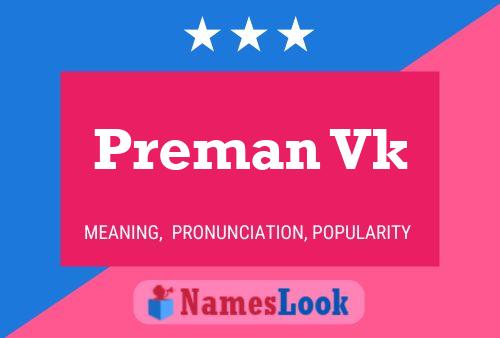 Preman Vk Name Poster