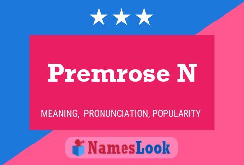 Premrose N Name Poster