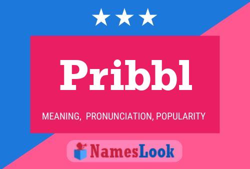 Pribbl Name Poster