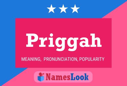 Priggah Name Poster