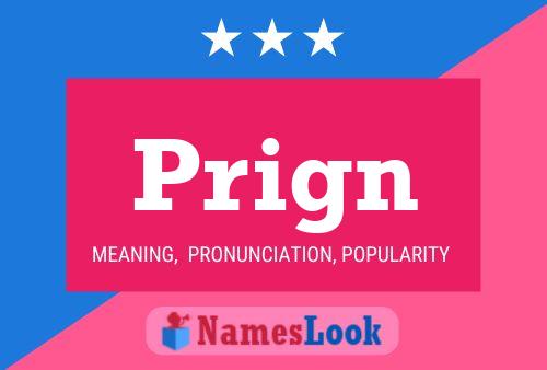 Prign Name Poster