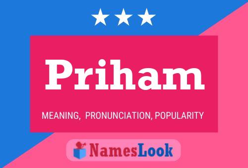 Priham Name Poster