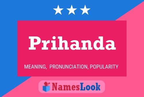 Prihanda Name Poster