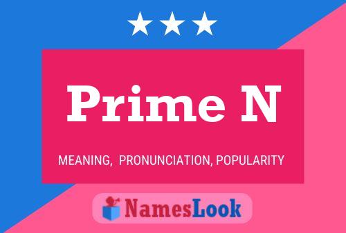 Prime N Name Poster