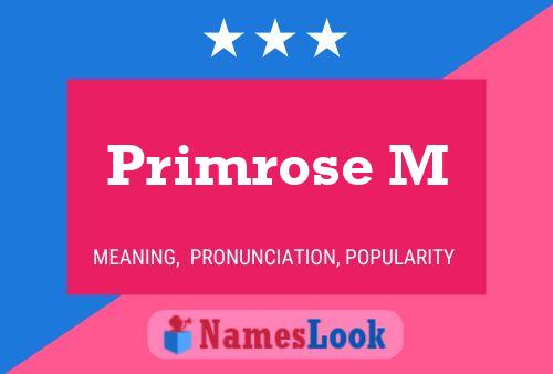 Primrose M Name Poster