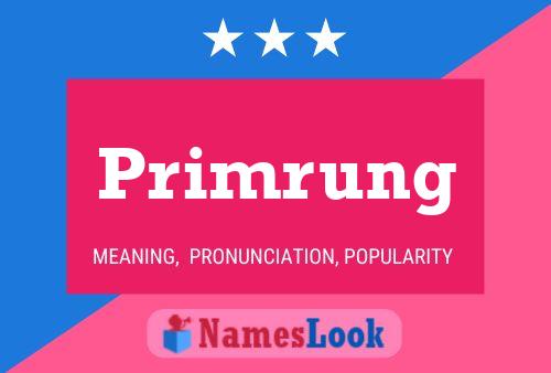 Primrung Name Poster