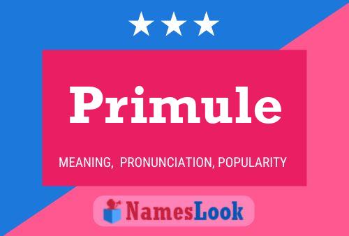 Primule Name Poster