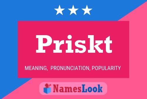 Priskt Name Poster