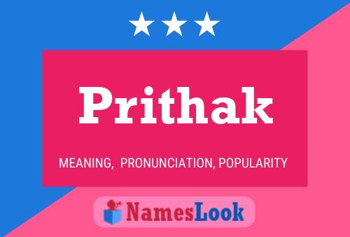 Prithak Name Poster