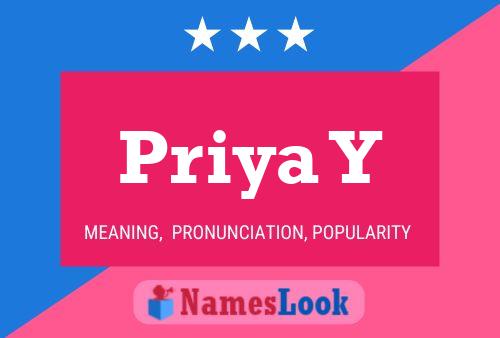 Priya Y Name Poster