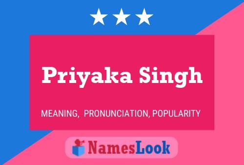 Priyaka Singh Name Poster