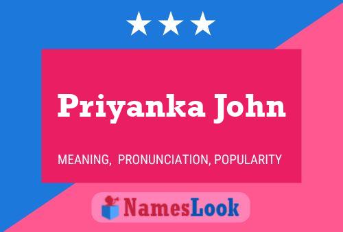 Priyanka John Name Poster