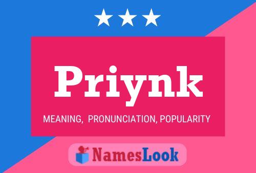 Priynk Name Poster