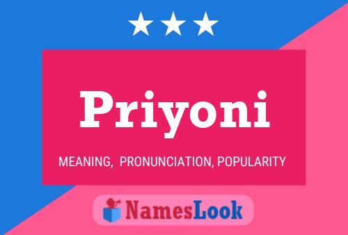 Priyoni Name Poster