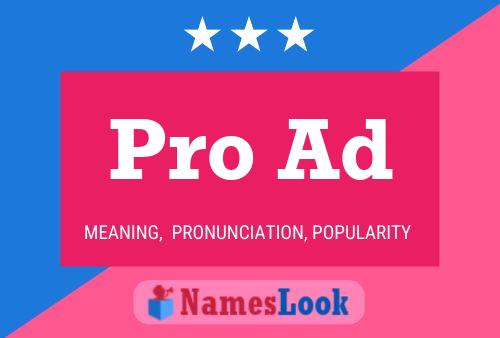 Pro Ad Name Poster