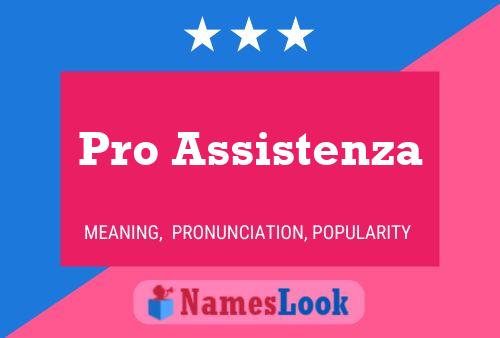 Pro Assistenza Name Poster