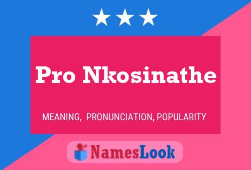 Pro Nkosinathe Name Poster