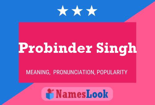 Probinder Singh Name Poster