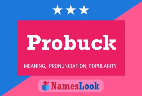 Probuck Name Poster