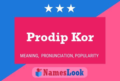 Prodip Kor Name Poster