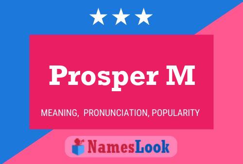 Prosper M Name Poster