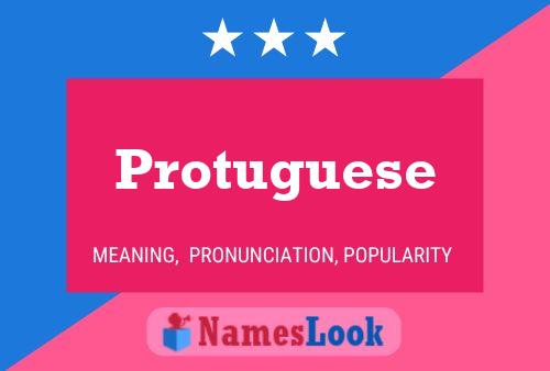 Protuguese Name Poster