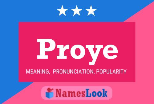 Proye Name Poster