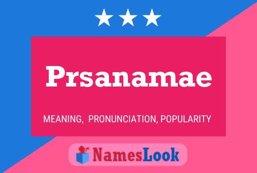 Prsanamae Name Poster