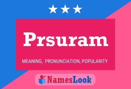 Prsuram Name Poster